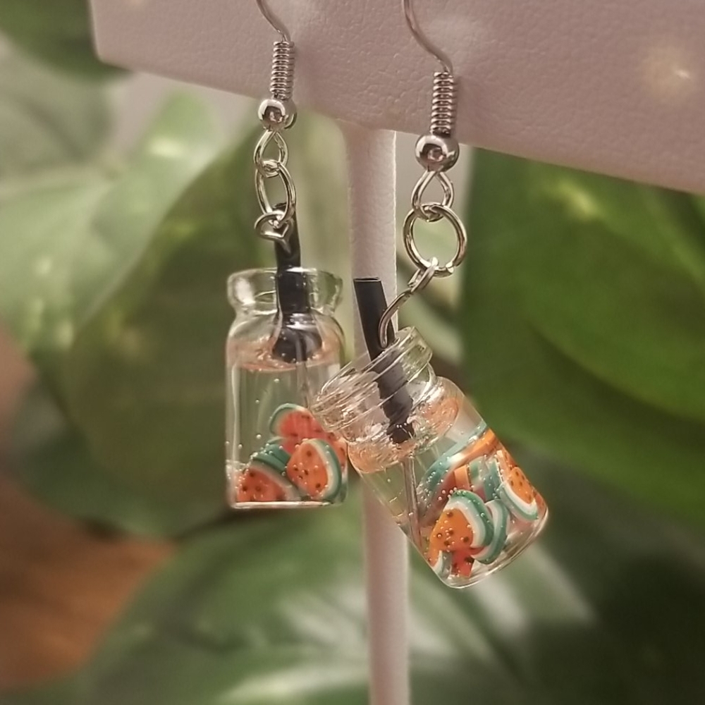 ✨Handmade✨ Fruit Infused Water Earrings